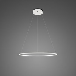 Lampa wisząca Ledowe Okręgi No.1 403k biała ściemnialna 