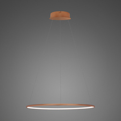 Lampa wisząca Ledowe Okręgi No.1 40cm 4k miedziana 