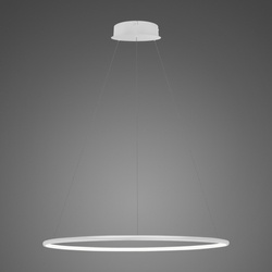 Lampa wisząca Ledowe Okręgi No.1 60cm 3k biała ściemnialna 