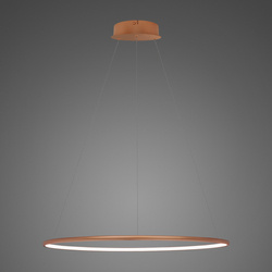 Lampa wisząca Ledowe Okręgi No.1 60cm 4k miedziana ściemnialna 