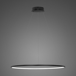 Lampa wisząca Ledowe Okręgi No.1 80 4k czarna ściemnialna