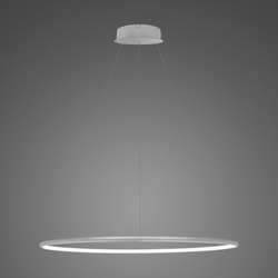 Lampa wisząca Ledowe Okręgi No.1 80cm 3k srebrna 