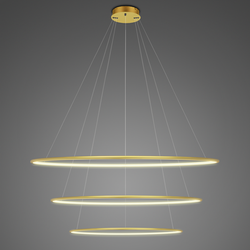 Lampa wisząca Ledowe Okręgi No.3 100cm 3k złota