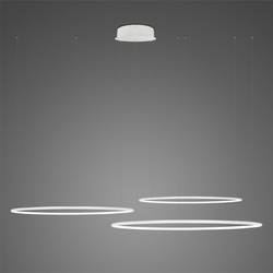 Lampa wisząca Ledowe Okręgi No.3 100cm 4k biała ściemnialna 