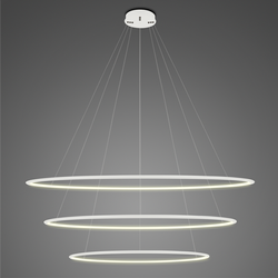 Lampa wisząca Ledowe Okręgi No.3 120cm 3k biała