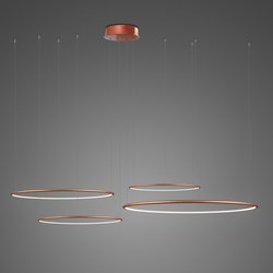 Lampa wisząca Ledowe Okręgi No.4 CO4 100cm 3k miedziana 