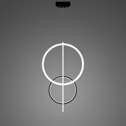 Lampa wisząca Linea No.5 60/40cm czarno biała 3k 