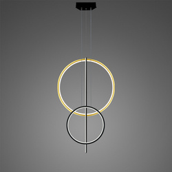 Lampa wisząca Linea No.5 60/40cm czarnozłota 3k 