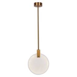 Lampa wisząca MARBLE LED marmurowo złota 24 cm