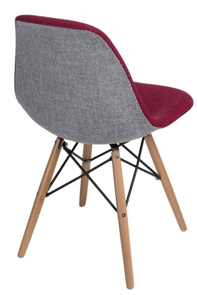 Krzesło P016W Duo czerwono szare