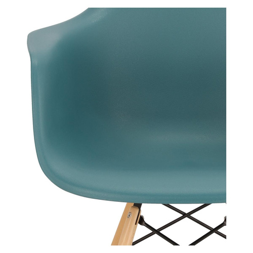 Krzesło P018W PP navy green drewniane  nogi