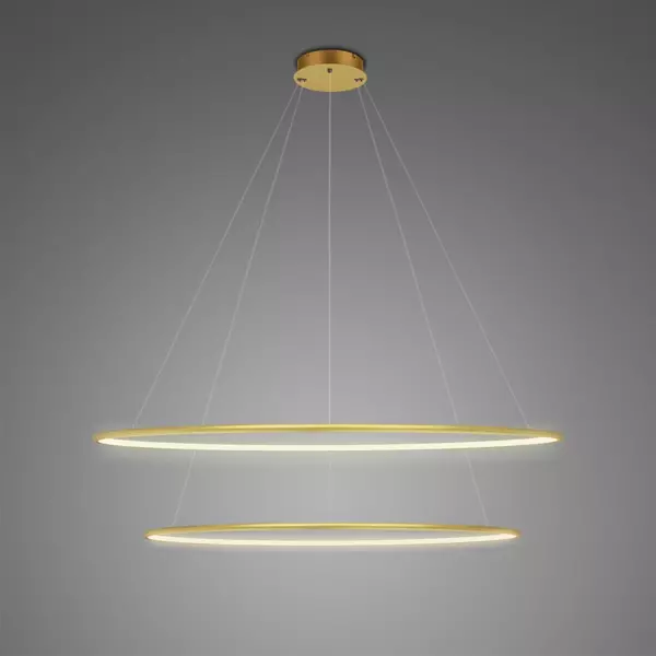 Lampa Ledowe Okręgi No.2 100cm 4k złota 