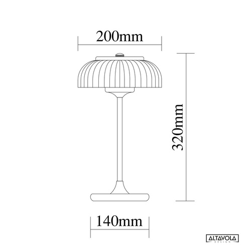 Lampa ledowa stołowa Vitrum 