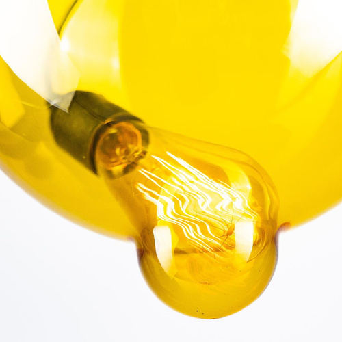 Lampa szklana Modern Glass Bubble Yellow 