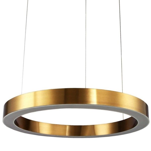 Lampa wisząca CIRCLE 100 LED mosiądz 100 cm
