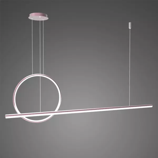 Lampa wisząca LINEA No.2 Φ40 cm 3k różowo złota ściemnialna Altavola Design