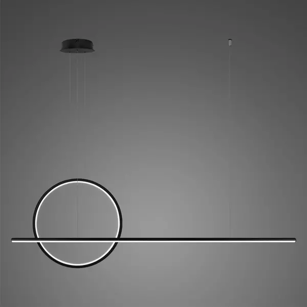 Lampa wisząca LINEA No.2 Φ40 cm czarna 3k ściemnialna Altavola Design