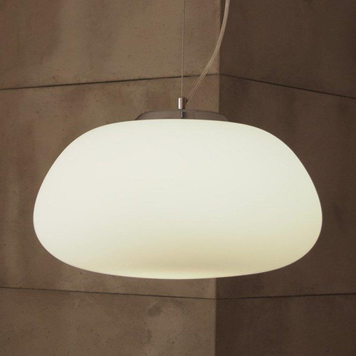 Lampa wisząca LUCIDUM FLAT biała 42 cm