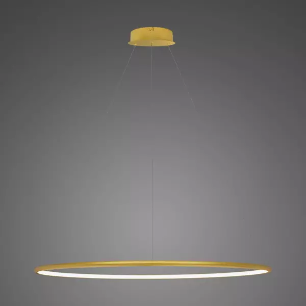 Lampa wisząca Ledowe Okręgi No.1 100cm 4k złota