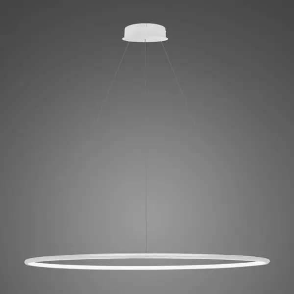 Lampa wisząca Ledowe Okręgi No.1 Φ120 cm in 4k biała ściemnialna Altavola Design