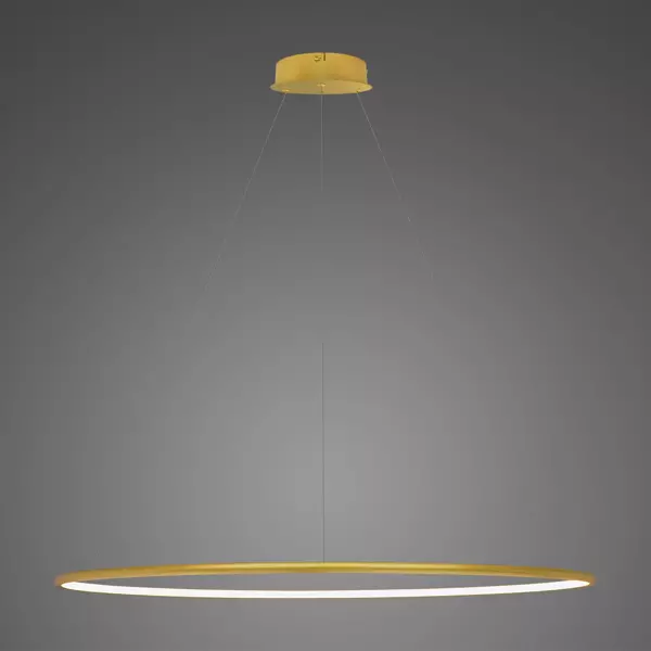 Lampa wisząca Ledowe Okręgi No.1 120cm 4k złota