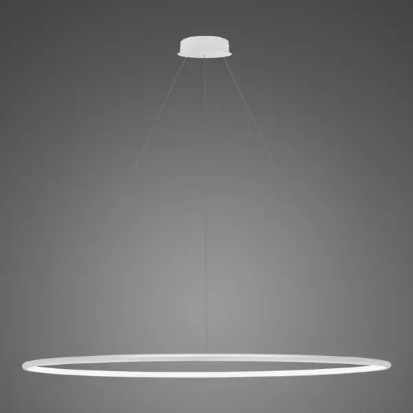 Lampa wisząca Ledowe Okręgi No.1 Φ150 cm in 3k biała ściemnialna Altavola Design