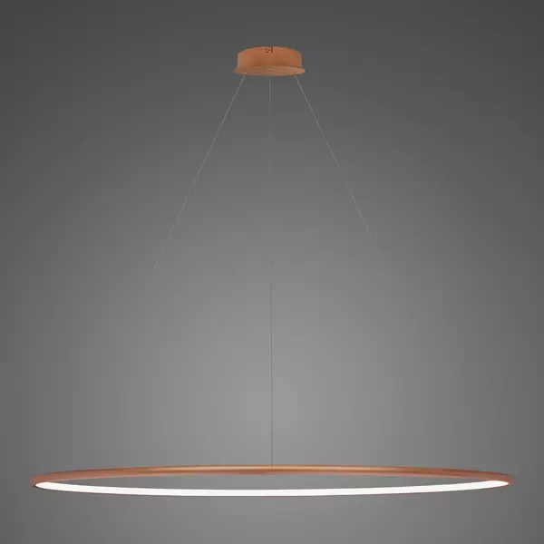 Lampa wisząca Ledowe Okręgi No.1 Φ150 cm in 4k miedziana ściemnialna Altavola Design