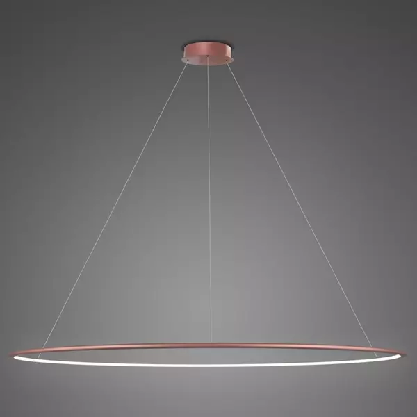 Lampa wisząca Ledowe Okręgi No.1 Φ200 cm in 4k różowe złoto Altavola Design