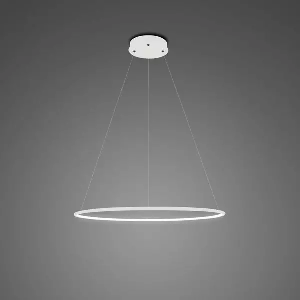 Lampa wisząca Ledowe Okręgi No.1 40 4k biała ściemnialna 