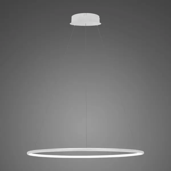 Lampa wisząca Ledowe Okręgi No.1 60cm 3k biała ściemnialna 