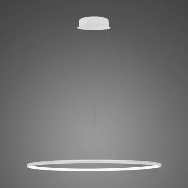 Lampa wisząca Ledowe Okręgi No.1 80cm 3k biała ściemnialna