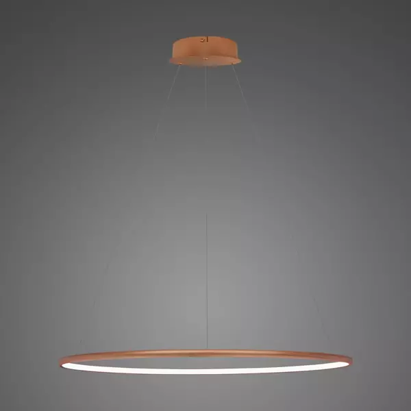 Lampa wisząca Ledowe Okręgi No.1 80cm 3k miedziana ściemnialna 