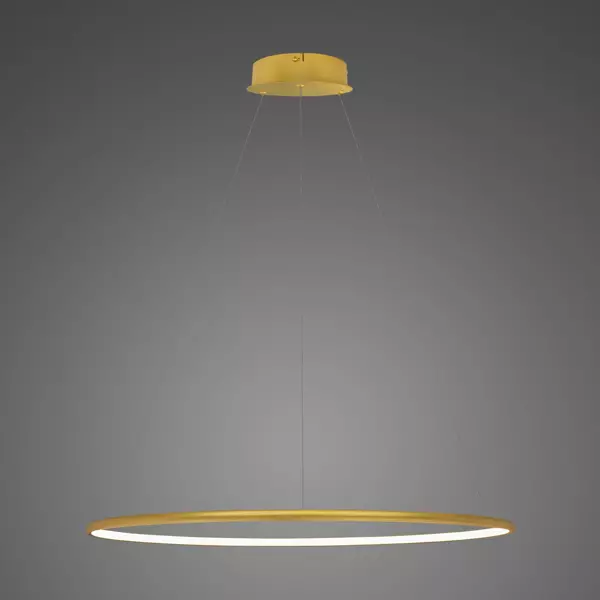 Lampa wisząca Ledowe Okręgi No.1 80cm 3k złota ściemnialna