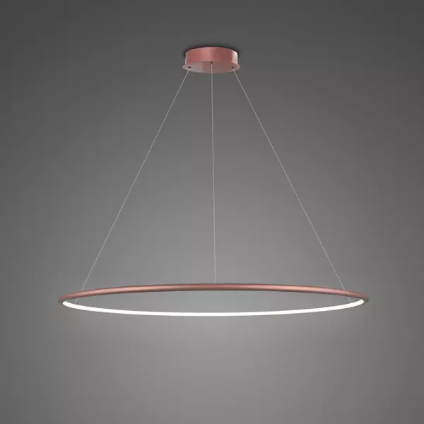 Lampa wisząca Ledowe Okręgi No.1 80cm 4k Różowe Złoto