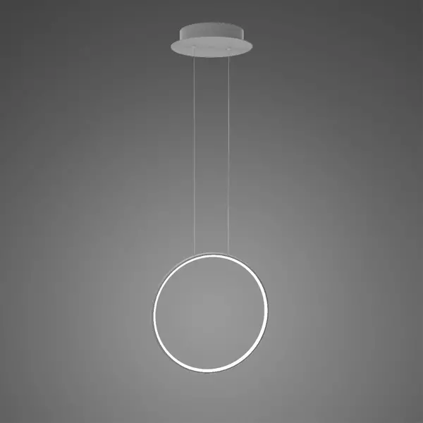 Lampa wisząca Ledowe okręgi No.1 X Φ40 cm in 4k srebrny ściemnialna Altavola Design