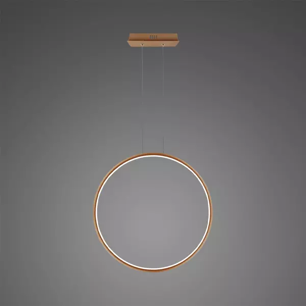 Lampa wisząca Ledowe okręgi No.1 X Φ60cm in 3k miedziana Altavola Design