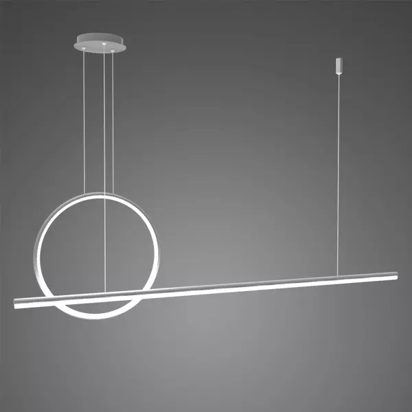 Lampa wisząca Linea No.2 40cm 3k srebrna 