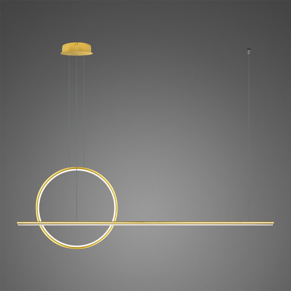 Lampa wisząca Linea No.2 40cm 3k złota ściemnialna 