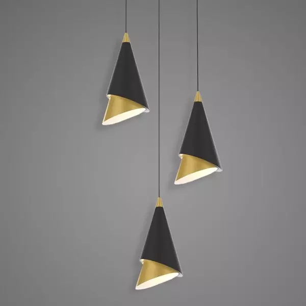 Lampa wisząca SIRENE No. 3  czarna Altavola Design