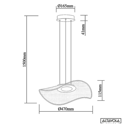 Lampa wisząca Velo No.1 Chrom 