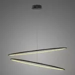 Lampa Ledowe Okręgi No. 2 Φ120 cm in 3k czarna Altavola Design