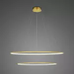 Lampa Ledowe Okręgi No.2 złota 80cm 3k