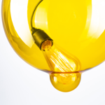 Lampa szklana Modern Glass Bubble Yellow 