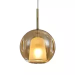 Lampa wisząca EUFORIA No. 2 25cm bursztynowa Altavola Design