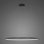 Lampa wisząca Ledowe Okręgi No.1 100cm 3k czarna ściemnialna