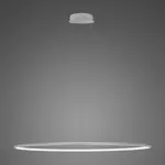 Lampa wisząca Ledowe Okręgi No.1 120cm 4k srebrna ściemnialna