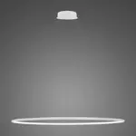 Lampa wisząca Ledowe Okręgi No.1 120cm in 4k biała AltavolaDesign