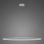 Lampa wisząca Ledowe Okręgi No.1 150cm 3k srebrna 
