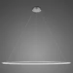 Lampa wisząca Ledowe Okręgi No.1 200cm 4k srebrna ściemnialna 