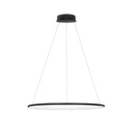 Lampa wisząca Ledowe Okręgi No.1 60cm 3k 32W czarna 